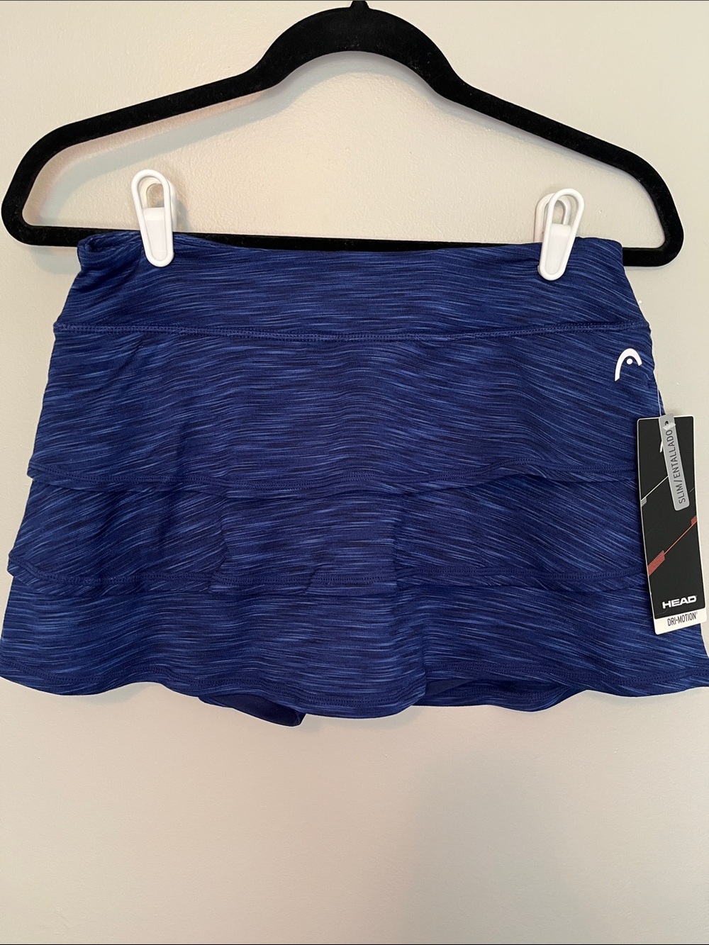 NWT Head Women's Navy Heather Athletic Skort-Size Small
